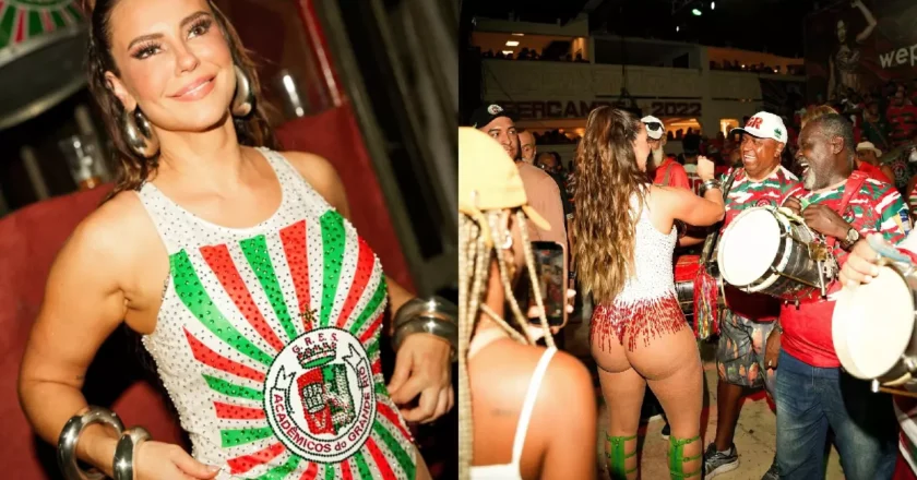 Paolla Oliveira arrasa com seu físico e dança ao lado de Virginia na Grande Rio