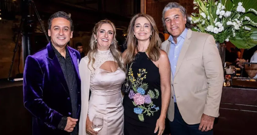 Carla Vilhena marca presença na celebração dos 60 anos de Márcio Meira em São Paulo