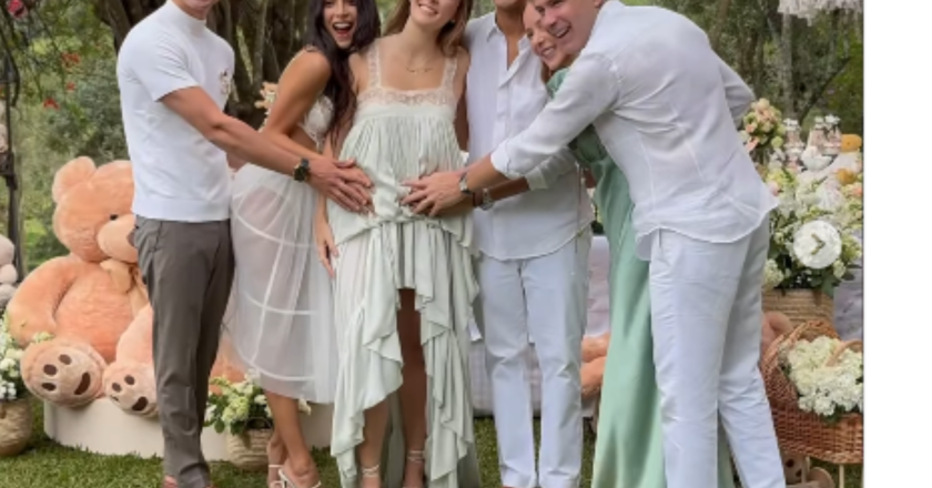 Família em Festa: Laura Nunes, primogênita de Ricardo Nunes, anuncia primeira gravidez e revela o sexo do bebê