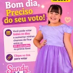 Sandy Mel recebe indicação ao Prêmio iBest como Melhor Influenciador Infantil