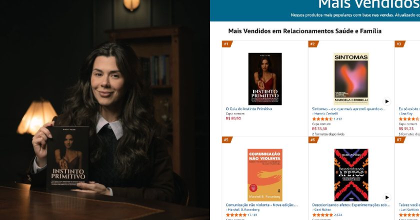 Obra nacional sobre relacionamentos alcança o topo da Amazon, ultrapassando grandes clássicos