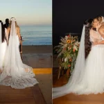 Lauana Prado e Tati Dias selam sua união em uma tocante cerimônia à beira do mar