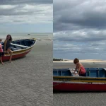 Isis Valverde desfruta de momentos de lazer em Jericoacoara ao lado do filho Rael