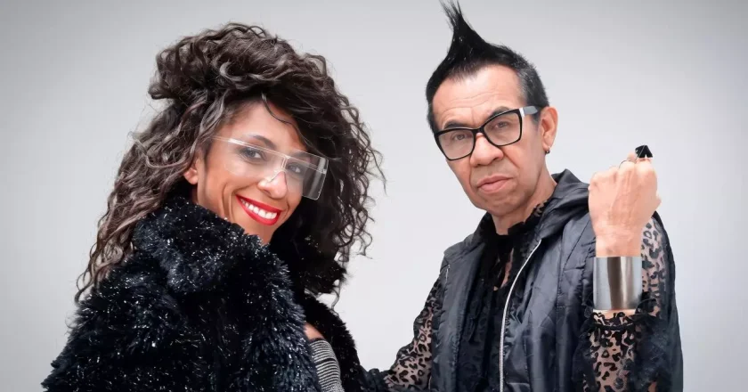 Alexa Marrie brilha em apresentação ao lado de Turbo B, do SNAP!, com visual criado por Jerônimo Vitor